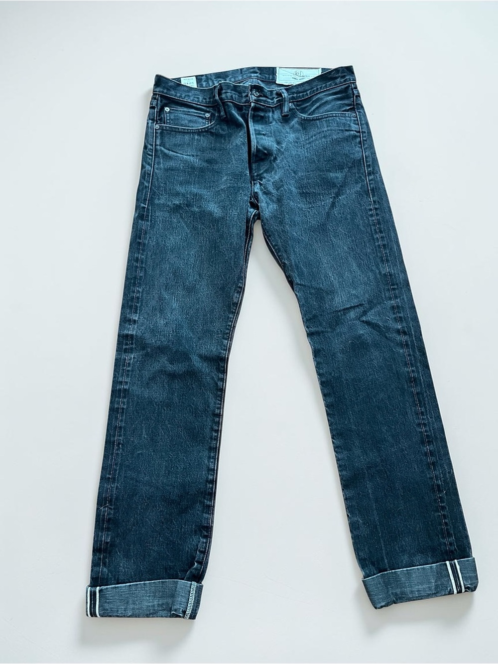 Rogue Territory RGT Stanton Slim Straight Japanese Selvedge Denim Jeans Size-36